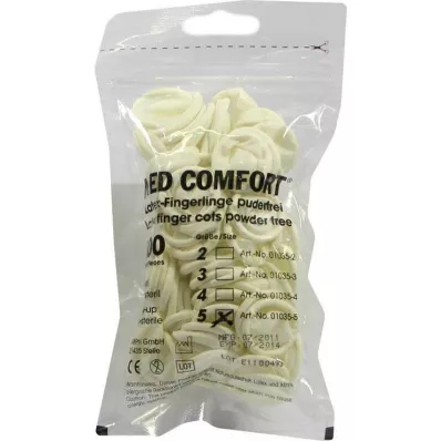 FINGERLING Latex OP Taille 5, 100 pces