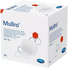 MULLRO Gaze 10 cmx10 m roulée, 1 pc