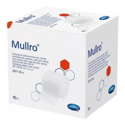 Gaze bandage Mullro roulée 10cmx10 m, 1 pièce Gaze bandage Mullro roulée 10cmx10 m, 1 pièce
