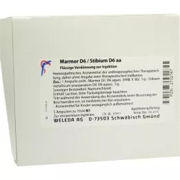 MARMOR Ampoules D 6/Stibium D 6 aa, 5X10 ml