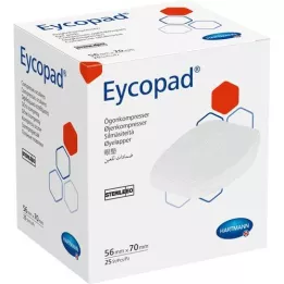 EYCOPAD Compresses oculaires 56x70 mm stériles, 25 pces