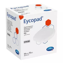 EYCOPAD Compresses oculaires 56x70 mm stériles, 25 pces