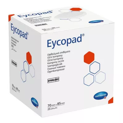 EYCOPAD Compresses oculaires 70x85 mm stériles, 25 pces
