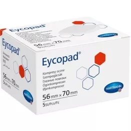 EYCOPAD Compresses oculaires 56x70 mm non stériles, 5 pces