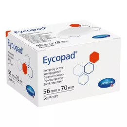 EYCOPAD Compresses oculaires 56x70 mm non stériles, 5 pces