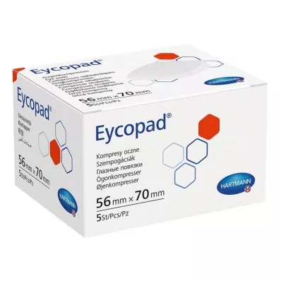 EYCOPAD Compresses oculaires 56x70 mm non stériles, 5 pces