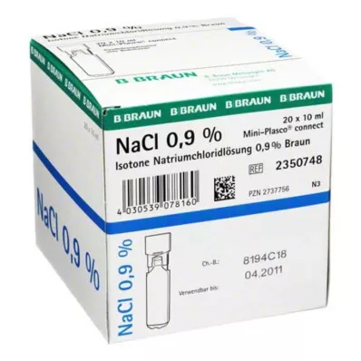 KOCHSALZLÖSUNG Miniplasco connect 0,9%, 20X10 ml
