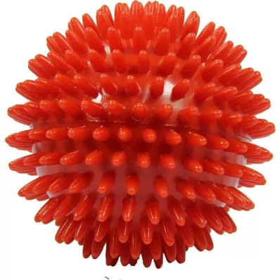 Balle de massage boule de hérisson 9 cm rouge, 1 pièce