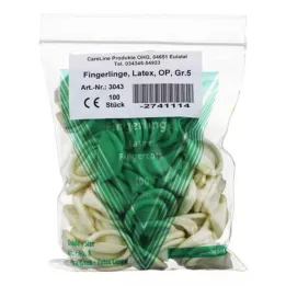 FINGERLING Latex OP Taille 5, 100 pces