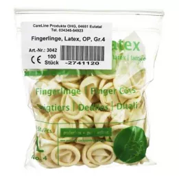 FINGERLING Latex OP Taille 4, 100 pces