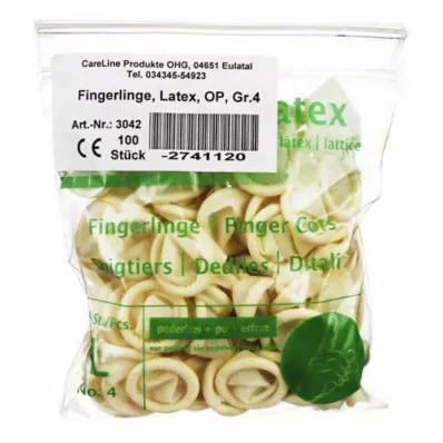FINGERLING Latex OP Taille 4, 100 pces