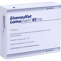 EISENSULFAT Lomapharm 65 mg enrobés, 100 comprimés