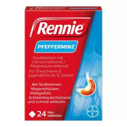 RENNIE Comprimés à mâcher, 24 pièces