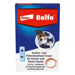 BOLFO Bande anti-puces brune pour petits chiens/chats, 1 pc