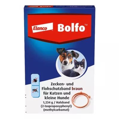 BOLFO Bande anti-puces brune pour petits chiens/chats, 1 pc