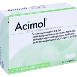 ACIMOL avec bandelettes de test pH, 48 comprimés