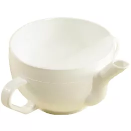 KRANKENTASSE Plastique avec 2 anses blanc, 1 pc