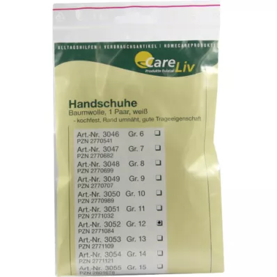 HANDSCHUHE Coton taille 12, 2 pces