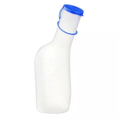 URINFLASCHE Homme plastique 1 l avec bouchon laiteux, 1 pc
