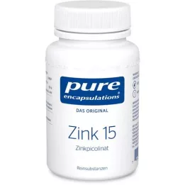 PURE ENCAPSULATIONS Gélules de picolinate de zinc 15, 180 gélules