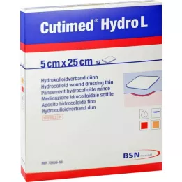 CUTIMED Hydro L pansement hydrocolloïde mince 5x25 cm, 12 pces
