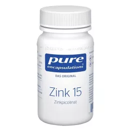 PURE ENCAPSULATIONS Gélules de picolinate de zinc 15, 60 gélules