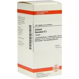 CALCIUM FLUORATUM Comprimés D 3, 200 pc