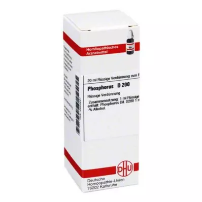 DHU Phosphore D 200 Dilution, 20 ml DHU Phosphore D 200 Dilution, 20 ml