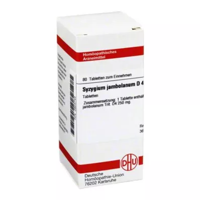SYZYGIUM JAMBOLANUM D 4 comprimés, 80 pc