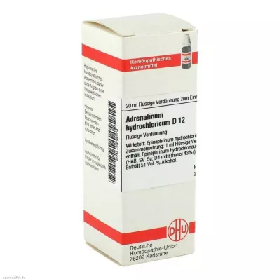 DHU Adrénaline chlorhydrique D 12 Dilution, 20 ml