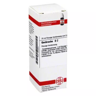 DHU Quebracho D 2 Dilution, 20 ml