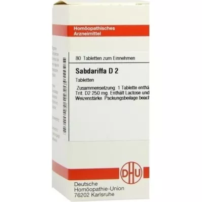 SABDARIFFA D 2 comprimés, 80 pc