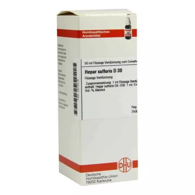 Hépar Sulfuris D30 Dilution (50 ml) Hépar Sulfuris D30 Dilution (50 ml)