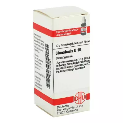 Globules de Cinnabaris D10 (10 g)