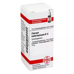 ZINCUM VALERIANICUM Globules D 4, 10 g