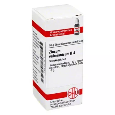 DHU Zincum valerianicum D 4 globules, 10 g