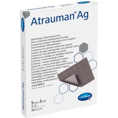 ATRAUMAN Compresses Ag 5x5 cm stériles, 10 pces