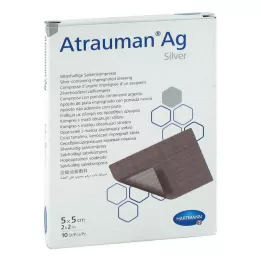 ATRAUMAN Compresses Ag 5x5 cm stériles, 10 pces
