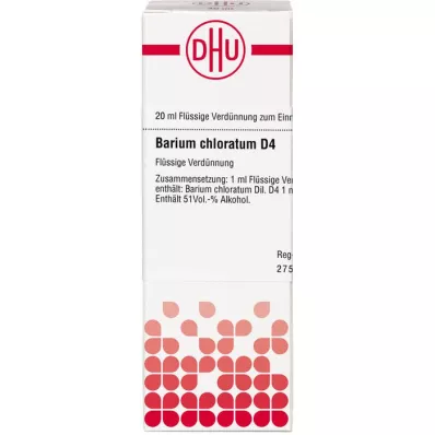 BARIUM CHLORATUM D 4 Dilution, 20 ml