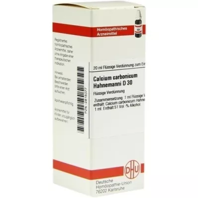 CALCIUM CARBONICUM Hahnemanni D 30 Dilution, 20 ml