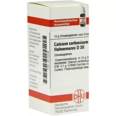 CALCIUM CARBONICUM Globules Hahnemanni D 30, 10 g