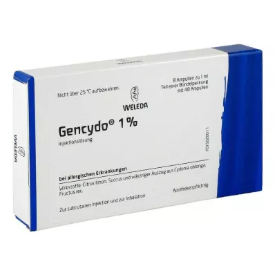 GENCYDO Solution injectable à 1%, 48X1 ml