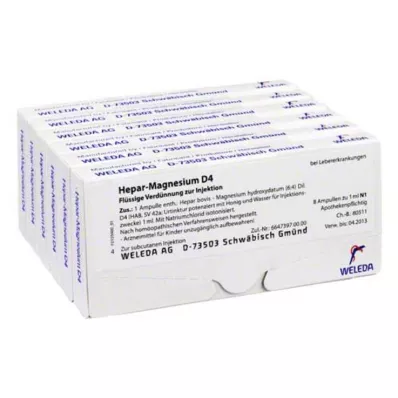 HEPAR MAGNESIUM D 4 ampoules, 48X1 ml