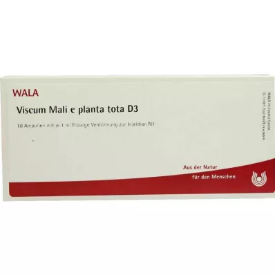 VISCUM MALI e planta tota D 3 ampoules, 10X1 ml