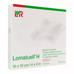 LOMATUELL H Tulle à pommade 10x10 cm stérile, 10 pces