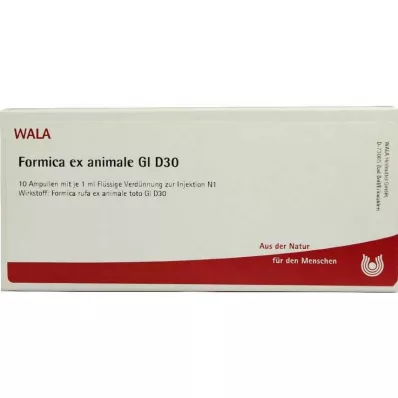 Formica ex animale GL D 30 ampoules, 10X1 ml