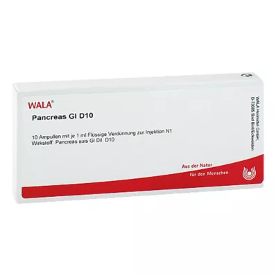 PANCREAS GL D 10 ampoules, 10X1 ml PANCREAS GL D 10 ampoules, 10X1 ml