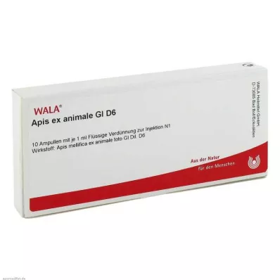 Apis ex animale GL D 6 ampoules, 10X1 ml Apis ex animale GL D 6 ampoules, 10X1 ml