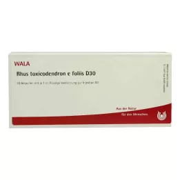 RHUS TOXICODENDRON E foliis D 30 ampoules, 10X1 ml