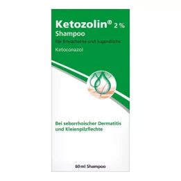 KETOZOLIN Shampooing 2%, 60 ml